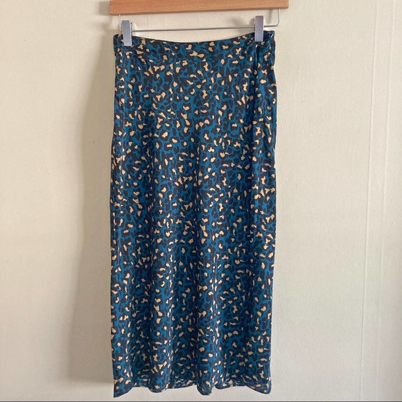 BCBGENERATION stardust cheetah satin midi skirt - Picture 2 of 10